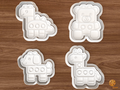 Toy Animals Cookie Cutter Set STL File