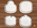 Halloween Pancake Cookie Cutter Set STL File - 01 set main