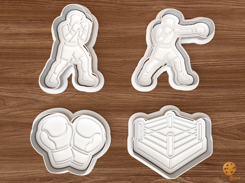 Boxing Cookie Cutter Set STL File - 01 set main