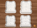 Christmas Candle Chime Cookie Cutter Set STL File - 01 set main