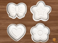 Mini Accent Cookie Cutter Set STL File - 01 set main
