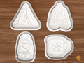 Camping Essentials Cookie Cutter Set STL File - 01 set main