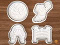 Halloween Volleyball Cookie Cutter Set STL File - 01 set main