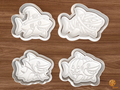Halloween Shark Cookie Cutter Set STL File - 01 set main