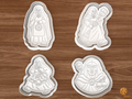 Frau Perchta Christmas Cookie Cutter Set STL File - 01 set main