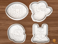 Halloween American Football Cookie Cutter Set STL File - 01 set main