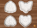 Halloween Mothman Cookie Cutter Set STL File - 01 set main
