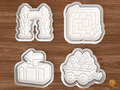 Corn Maze Cookie Cutter Set STL File