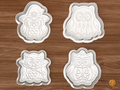 Halloween Owl Cookie Cutter Set STL File - 01 set main