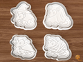 Halloween Opossum Cookie Cutter Set STL File - 01 set main