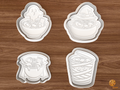 Halloween Ramen Cookie Cutter Set STL File - 01 set main