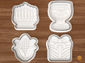 Kwanzaa Celebration Cookie Cutter Set STL File - 01 set main