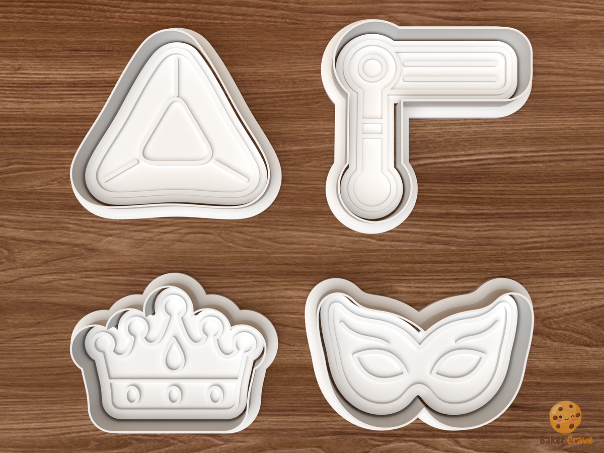 Purim Cookie Cutter Set STL File