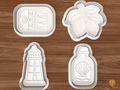 Coastal Mediterranean Cookie Cutter Set STL File - 01 set main