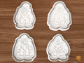Halloween Bigfoot Cookie Cutter Set STL File - 01 set main