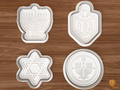 Hanukkah Cookie Cutter Set STL File - 01 set main