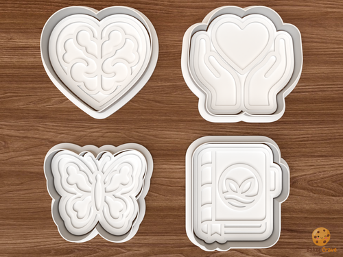 Calm Mind Awareness Cookie Cutter Set STL File - 01 set main