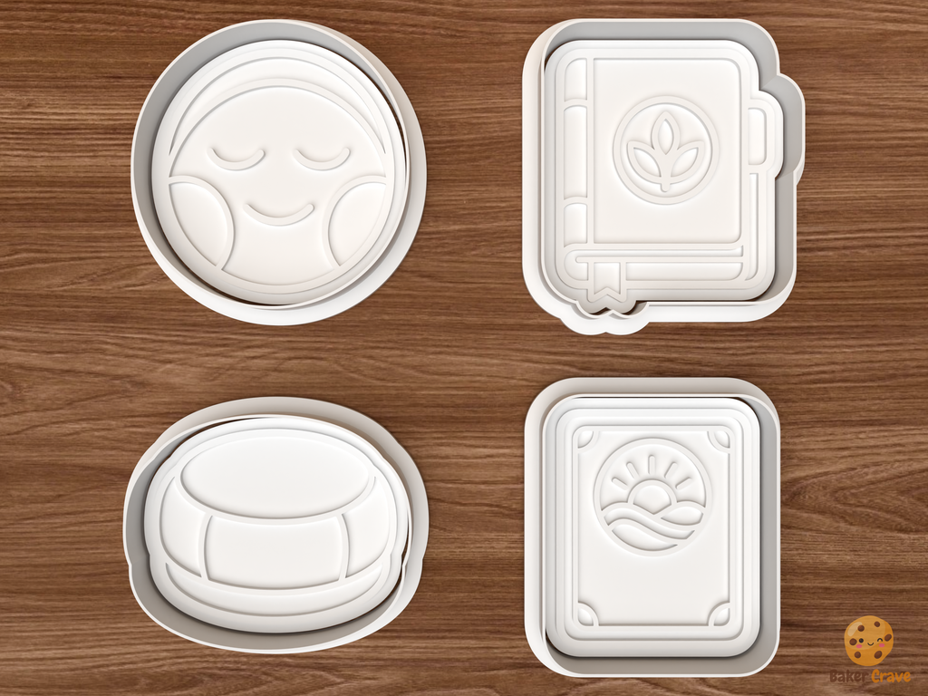Mindful Wellness Cookie Cutter Set STL File - 01 set main