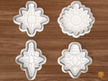 Moravian Star Christmas Cookie Cutter Set STL File - 01 set main