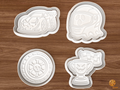 Halloween Motorsport Cookie Cutter Set STL File - 01 set main