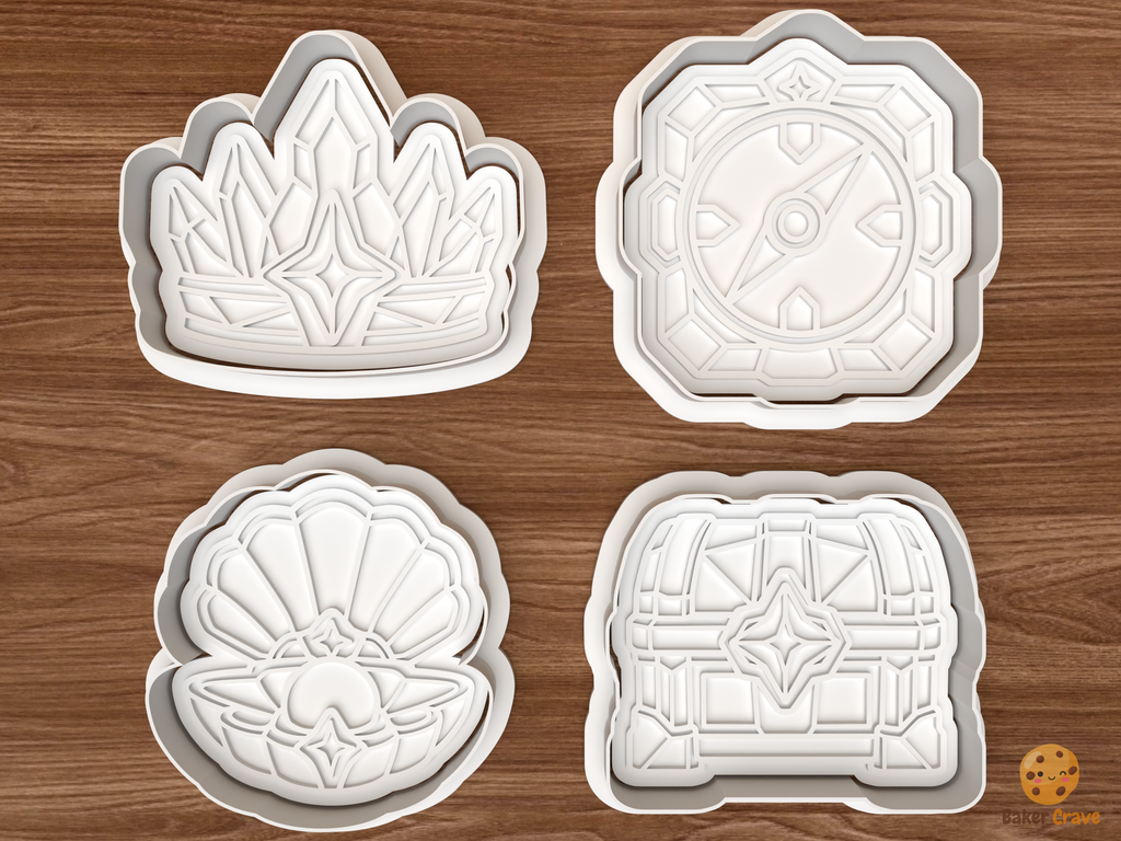 Arctic Treasure Christmas Cookie Cutter Set STL File - 01 set main