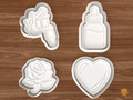 Tattoo Artist Cookie Cutter Set STL File - 01 set main
