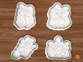 Witch Sisters Collection Cookie Cutter Set STL File