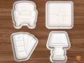 Interior Designer Cookie Cutter Set STL File - 01 set main