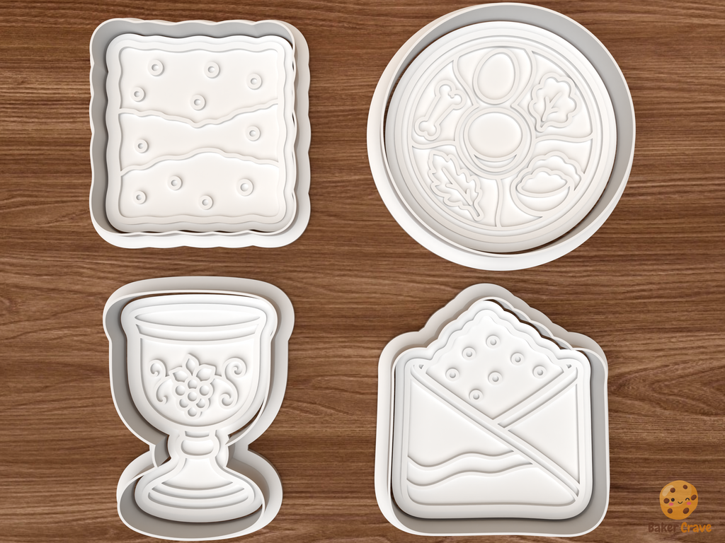 Passover Cookie Cutter Set STL File - 01 set main