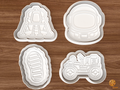 Moon Landing Cookie Cutter Set STL File - 01 set main