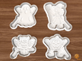 Halloween Shadow Puppets Cookie Cutter Set STL File
