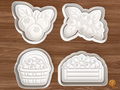 Blueberry Harvest Cookie Cutter Set STL File