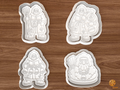 Belsnickel Christmas Cookie Cutter Set STL File - 01 set main