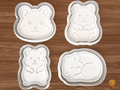 Hamster Cookie Cutter Set STL File - 01 set main