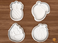 Tropical Fruit Cookie Cutter Set STL File - 01 set main