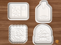 Souvenir Travel Cookie Cutter Set STL File - 01 set main