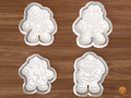 Halloween Horror Scarecrow Cookie Cutter Set STL File - 01 set main
