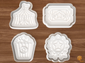 Big Top Circus Cookie Cutter Set STL File - 01 set main