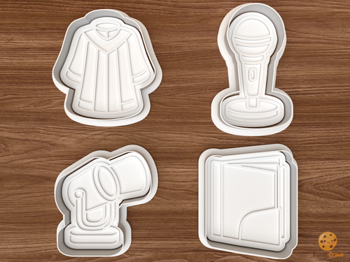 Choir Concert Cookie Cutter Set STL File - 01 set main
