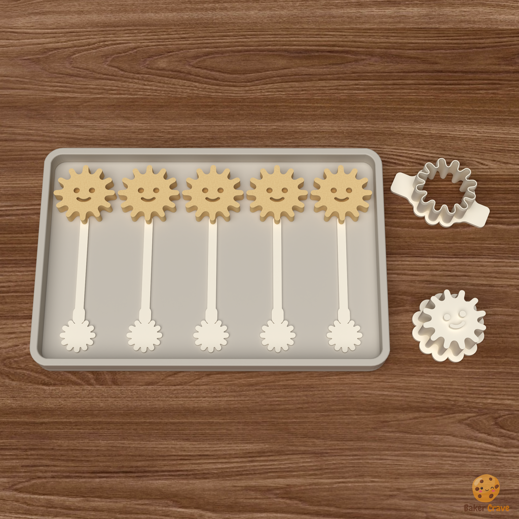 Sun Cake Pop Mold STL File