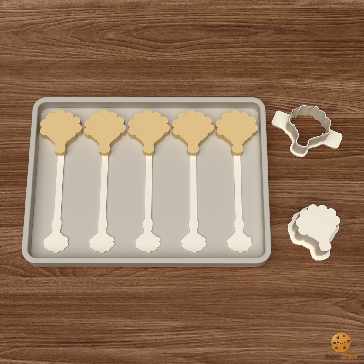 Flower Bouquet Cake Pop Mold STL File