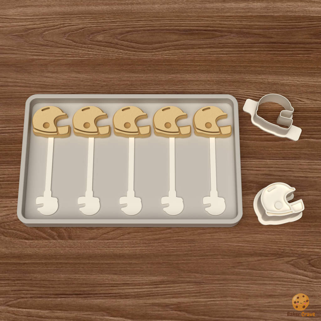 Football Helmet Cake Pop Mold STL File