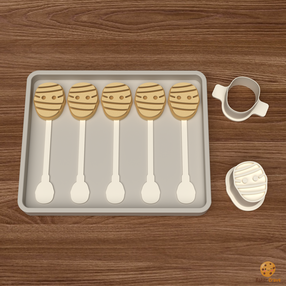 Mummy Head Cake Pop Mold STL File