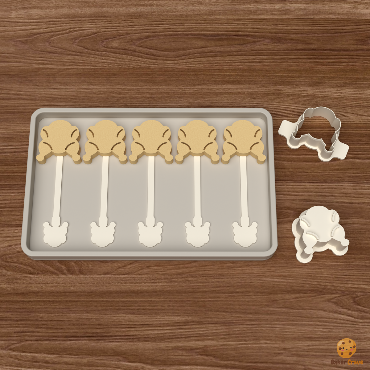 Roasted Turkey Cake Pop Mold STL File
