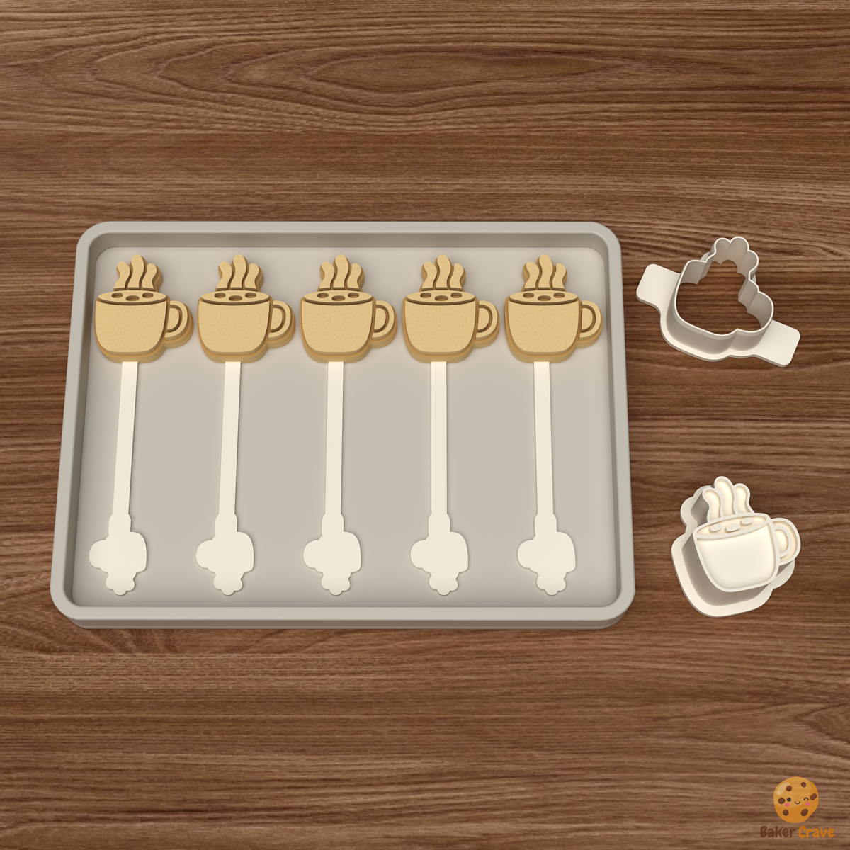 Hot Cocoa Mug Cake Pop Mold STL File