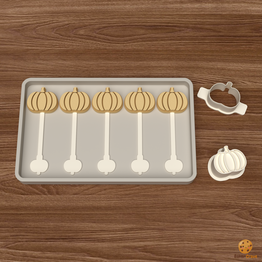 Pumpkin Cake Pop Mold STL File