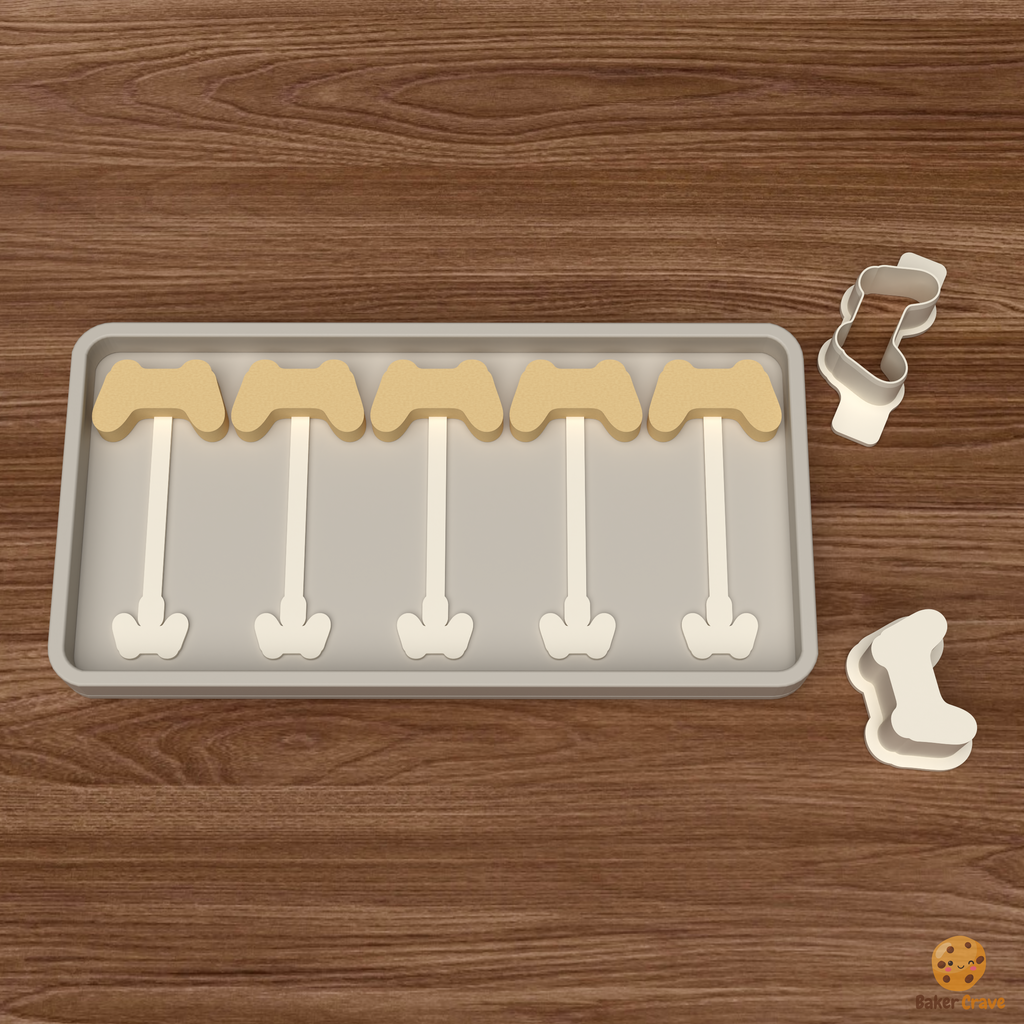Gaming Controller Cake Pop Mold STL File