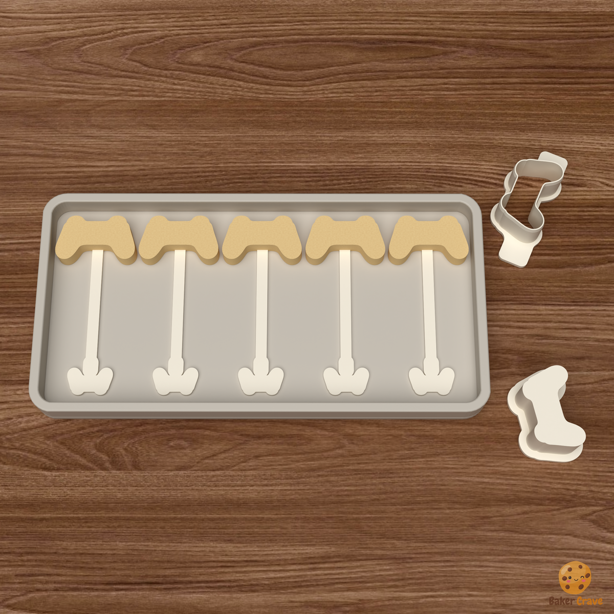 Gaming Controller Cake Pop Mold STL File