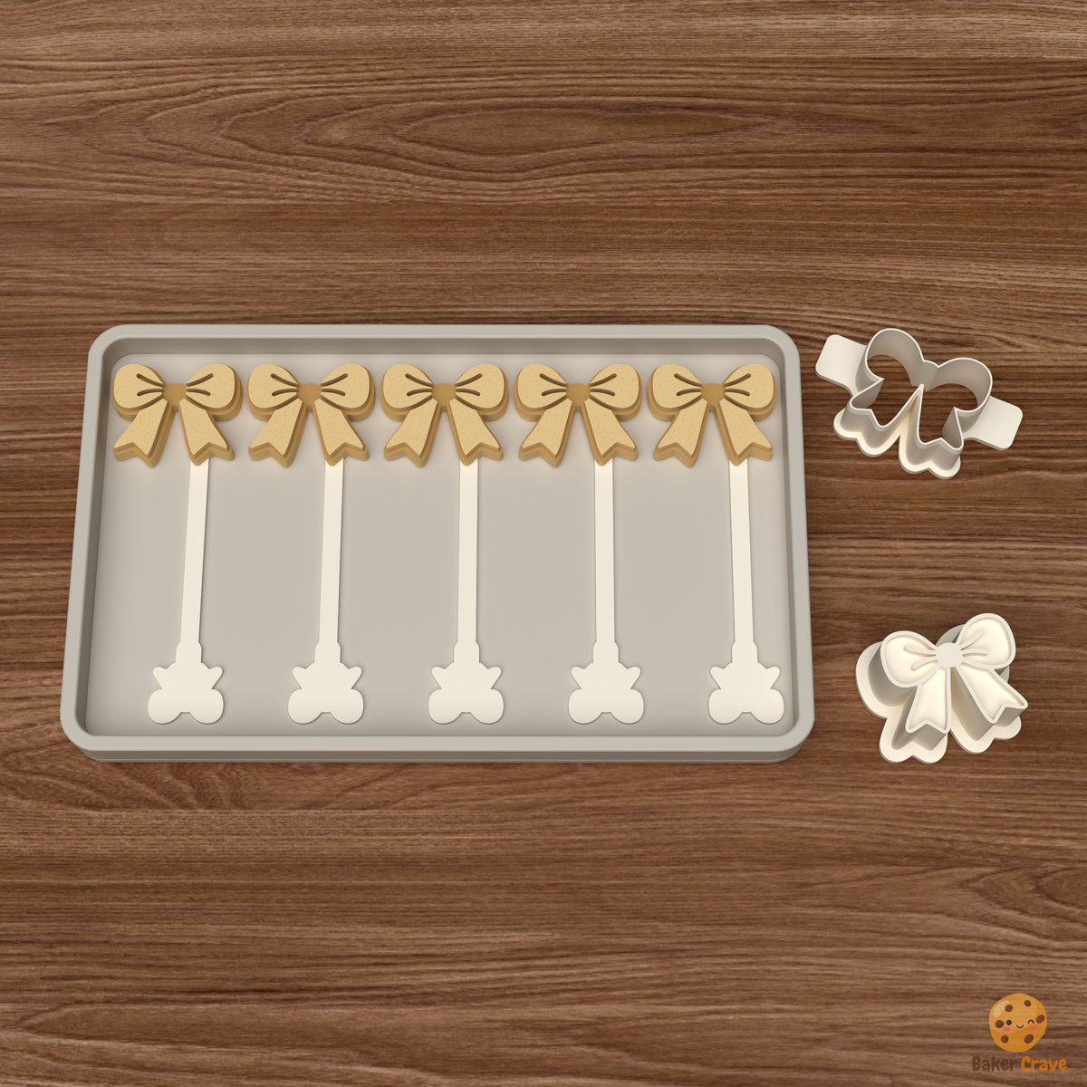 Christmas Gift Bow Cake Pop Mold STL File