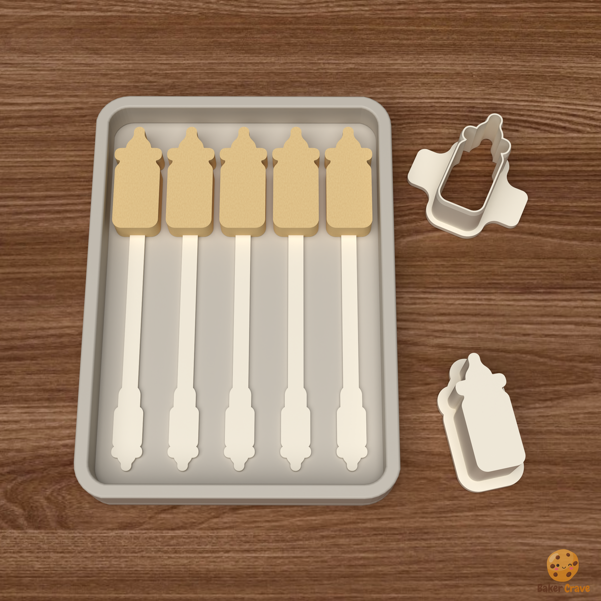 Baby Bottle Cake Pop Mold STL File